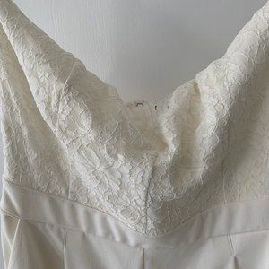 White Lace and Satin jumpsuit